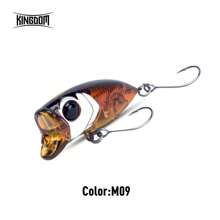 Kingdom Micro Minnow 顶水钓鱼饵 2.4 克 35 毫米 Z-Action 硬饵高品质浮动波帕单钩用于鲈鱼梭子鱼 - 彩色 - 查看 13