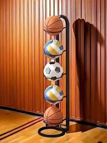 Sports & Outdoor Gear, Sports Apparel And Equipment, Team Sports, Football, Basketball, Volleyball Gear And Accessories, Football Storage Rack Suitable For Bedroom, Garage, Home Indoor Use