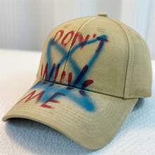 Gorra de béisbol con estilo de graffiti - Casual estilo hip hop callejero, de poliéster