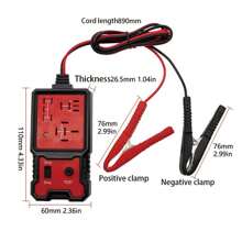 NetHong Universal Electronic Automotive Relay Tester For Car Auto Battery Checker 12V UK - Red - View 4