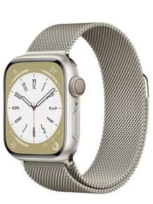 1pc Men Women Milanese Loop Strap Compatible With Apple Watch Band 45mm 44mm 40mm 49mm 46mm 41mm 38mm 42mm Fashion Magnetic Bracelet Compatible With IWatch Series 11 10 Ultra 9 8 7 6 SE 5 4 3 2 1 Stainless Steel Wristband