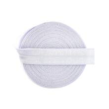 Bristlegrass Elástico plegable brillante FOE de 5/8", 3/4", 1", 15mm, 20mm, 25mm, cinta de satén de spandex sólido, cinta de tela para diademas, ligas para el cabello, pulseras, ropa interior, lencería, vestidos, adorno de costura