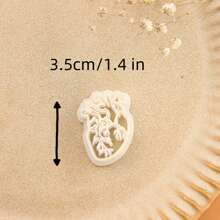 1pc Heart Polymer Clay Cutters, Flower Clay Cutters For Earrings Making, Clay Earrings Cutters, Hollow Clay Cutters For Polymer Clay Jewelry, Jewelry Making Kits