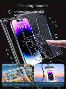 Waterproof Cell Phone Case, Underwater Cell Phone Bag, Universal Waterproof Bag, Compatible With Phone / Waterproof Dive Bag For Cell Phone With Touch Screen For Swimming, Diving, Dustproof, Shockproof, Rainproof, Sealing And Rafting With Touch Screen / Cute Cartoon Cell Phone Waterproof Bag Touch Screen Waterproof Bag For Cell Phone With Touch Screen Protector For Swimming And Rafting Sealing Bag - Multicolor - View 4