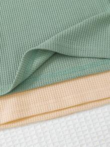 2pcs Casual Polo Collar Embroidered Top, Summer - Multicolor - View 5