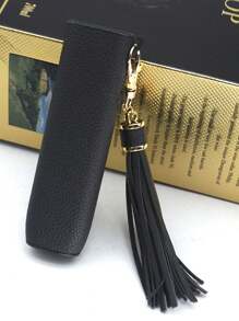 1 Stück einfarbige PU-Leder IQOS ILUMA ONE Vape Hülle, Frühling/Sommer/Herbst/Winter schützende Abdeckung mit Schlüsselband, Fallschutz-Zubehör, Raucher Accessoires