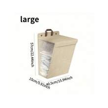 1/2 件壁挂式洗衣篮，可折叠家用脏衣服篮，适用于浴室、卧室、客厅和家庭清洁