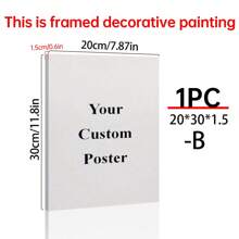 1pc Customizable No Frame Canvas Poster, Couple & Lovers Picture, Perfect Gift For Weddings, Anniversary, Valentine's Day, Home Decor, Custom Poster, Posters, Room Decor. Optional Frame,Slow Summer Living,Personal Items