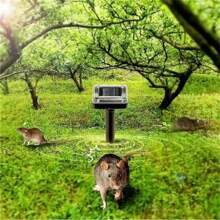 1/2pcs Solar Ultrasonic Rat Repellent Vibration Snake Repellent Suitable For Lawn, Garden, Courtyard, And Farm Pest Control