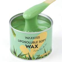 WAXKISS 400g Jar-Packaged Hair Removal Soft Wax Home Use Painless Depilatory Cream For Both Suitable For All Skin Types And Hair Textures Ideal For Depilation Of Various Body Parts Such As Armpits Legs Hands Etc - 綠色 - 查看 3