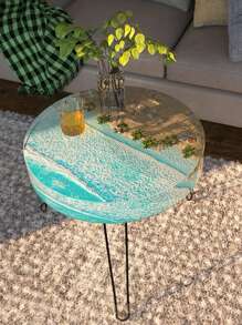 1pc Large Resin Table Mold 14 Inch Round Silicone Epoxy Resin Molds For River Table, DIY Crafts,Cutting Board, Desktop Decoration