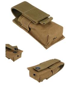 M5 Molle Flashlight Pouch, EDC Tactical Gear, Hands-Free, Lightweight, Outdoor Adventure, Small Utility Pouch, Waist Pack, Tactical Style, Outdoor Exploration, Rugged And Reliable