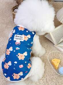 Pet Gift - Pet Fashion Vest, Featuring Anti-Slip Design, Comfortable And Breathable, Stylish And Cute, And Comfortable, Suitable For Small Dogs/Cats As Pet Clothing, New Style For Autumn And Winter