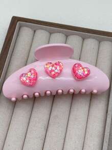 1 件优雅时尚彩色心形发夹发饰女士 - 彩色 - 查看 6