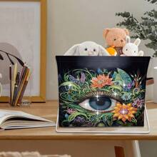 1 Set DIY Mary Sue Our Lady Eyes - Cartoon Vivid Cow & Colorful Boots Diamond Painting Kit, Canvas Material Suitable For Storage Cabinet, Large Space And Good Looking