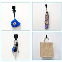 20 件尼龙线夹 - 黑色和白色，桌面数据线和电脑线整理器