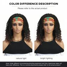 头带辫子卷发合成假发辫子钩针编织假发钩针编织扭辫假发非洲卷发合成发编织假发非洲女性发型 - 彩色 - 查看 10