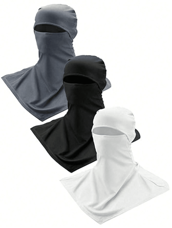 1 件户外骑行全面罩，防风防尘透气头巾，男女通用，适合运动和钓鱼，拉法帽