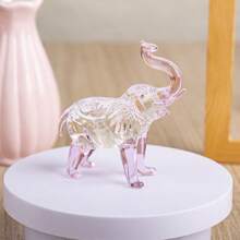 One Handmade Crystal Elephant, An Elegant Holiday Gift. Suitable For Family, Friends, Lovers, Girlfriends And Household Members, The Crystal Material Adds A Luxurious Feel. Can Be Used As Room Decoration, Office Desk Ornament, Home Decor, Holiday Gift, Birthday Gift, Scene Decor And Holiday Accessories Gifts Graduation
