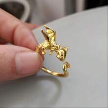 Adjustable Dragon Ring - Dark Color, Birthday Gift, Cute, Fashionable , Accessory For Dragon Lovers, Mysterious & Cool