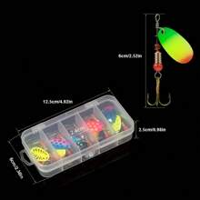 10pcs/Box Spray Colorful Sequins, Long-Range Biomimetic Bait, Suitable For Freshwater And Seawater