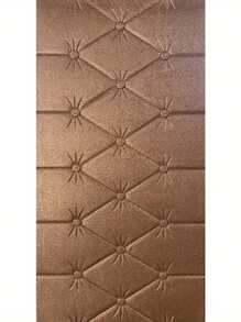 35cm*70cm 3D Embossed Foam Wallpaper With Imitation Leather Grain, Soft And Textured(Thickness 0.4cm/0.16in), Self-Adhesive Foam Wall Sticker, Reusable And Cuttable, Bedroom Decorative Background, Soundproof And Thickened Wall Covering, Bedside Soft Package, Waterproof, Moisture-Proof, Dust-Proof And Collision-Proof Sticker