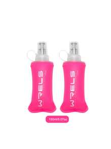 WRELS 2pcs Outdoor Foldable Soft Water Bottles With Carabiner, Lightweight And Portable For Cycling, Running, Hiking, And Outdoor Adventure - Multicolor - View 12
