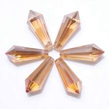 20 pièces/paquet Perles en verre cristal transparent en forme de goutte d'eau 8*20mm pour la fabrication de bijoux DIY