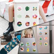 55Pcs Tropical Stickers Beach Island Life Stickers Pack | Western Stickers,High Quality Stickers For Scrapbook,Graffiti Sticker,Journaling,Laptop,Bumper,Skateboard,Water Bottles,Computer,Cartoon,Hard Hat,Car Stickers,Stickers Can Bring A Lot Of Fun To Your Life,The Perfect Gift For Adults