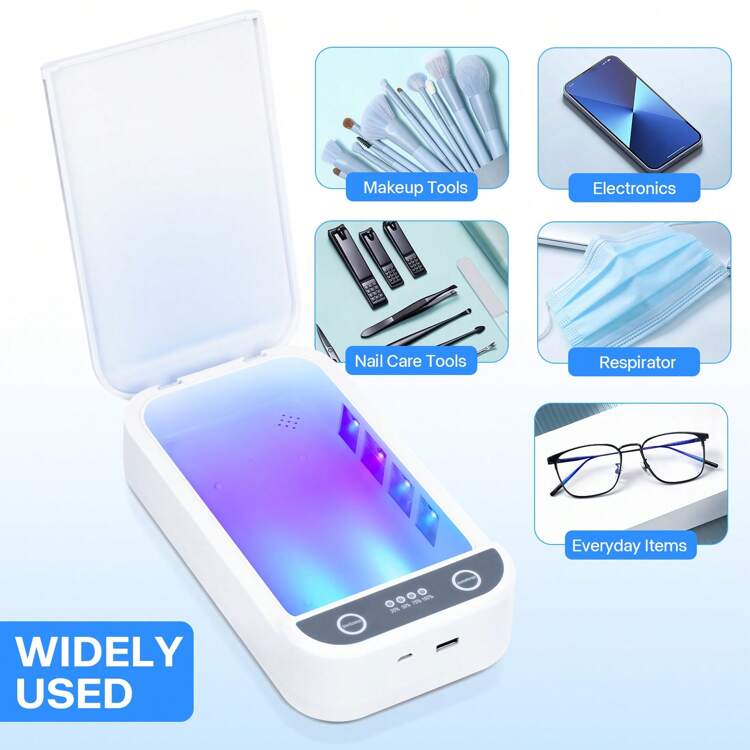 TOEDO 紫外线美甲工具消毒盒多功能美甲工具消毒香薰盒适用于美甲工具、化妆工具 - 彩色 - 查看 6