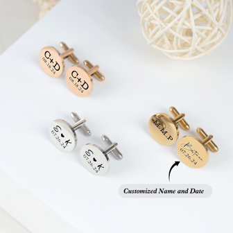 กระดุมข้อมือสลักชื่อตามสั่ง, กระดุมข้อมือสำหรับงานแต่งงานส่วนบุคคล, กระดุมข้อมือชื่อ, กระดุมข้อมือเจ้าบ่าว, กระดุมข้อมือตามสั่ง, ของขวัญเพื่อนเจ้าบ่าว, ของขวัญแต่งงาน