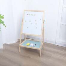 Double Sided Wooden Easel White Black 2 In 1 Magnetic Drawing Board - Multicolor - View 5