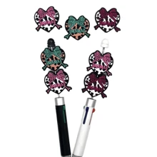 Set de 9 piezas de cuentas de silicona de colores variados para manualidades de bolsos/teléfonos/pulseras/collares/llaveros, serie para el Día de la Madre