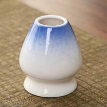 日本陶瓷抹茶茶筅架绿茶茶筅碗竹制搅拌器研磨器刷茶具架茶具配件茶具 - 彩色 - 查看 11
