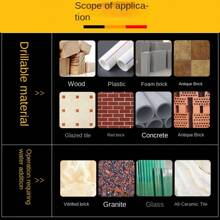 三角钻头 四刃十字黑色 玻璃钻头 硬质合金陶瓷钻头 多功能六角柄玻化砖钻孔工具 适用于：陶瓷、瓷砖、玻璃钻孔 型号：3/4/5/6/8/10/12mm - 彩色 - 查看 4