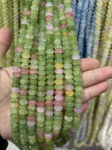 50/100pcs 5mm X 8mm Imitation Jade, Agate, Abacus Beads, Loose Beads, Wheel Beads, Spacer Beads For DIY Jewelry Making, Bracelets, Keychains, Necklaces, Crafts Decoration, Colorful Beads Material To Inspire Your Creative Designs