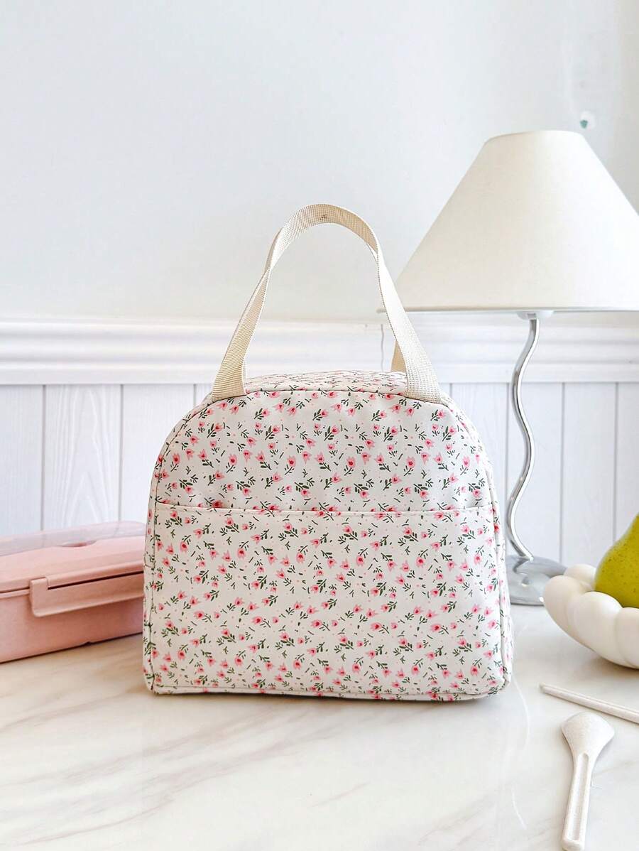 Portable Lunch Bag Waterproof Thermal Insulated Lunch Box Bento Pouch Dinner Insulation Bag Student Thickened Cute Lunch Bag Bag For School School Accessories School Stuff - Multicolor - View 1