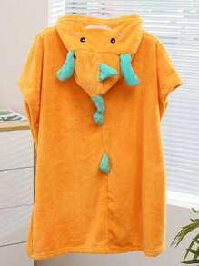 儿童恐龙连帽浴巾 - 柔软珊瑚绒浴巾/沙滩巾 - 吸水性强的连帽浴袍，适合3-6岁儿童 - 幼儿泳池浴巾 - 吸水性强的游泳斗篷，男女童皆宜，适合返校季、作为浴袍、浴室用品或情人节礼物 - 彩色 - 查看 17