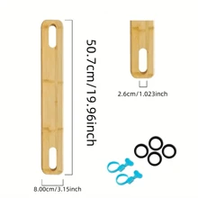 1 pièce Repose-pieds en bambou pour chaise haute avec sangles réglables - Repose-pieds en bois convenant pour une utilisation avec les accessoires de chaise haute Antilop