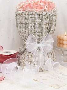 2 CÁI/1 CÁI, Ruy băng satin 850CM có viền, Ruy băng organza đuôi cá, Dùng để trang trí ngày lễ, Đóng gói, Tiệc tùng, Viền bánh sinh nhật, Trắng tinh khiết, Hồng, Đỏ Vải tuyn gợn sóng tự làm, Viền hoa ren, Thích hợp để cắm hoa, Gói quà, Làm nơ, Đám cưới, Trang trí tiệc ngày lễ, Trở lại trường học, Ngày lễ tình nhân - Nhiều màu - Xem 10