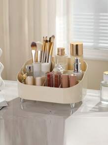 1/2/4/5/20 piezas Cajas de almacenamiento portátiles de moda, estantería con cubierta transparente para aparador, dispensador de gran capacidad para el baño, adecuado para lápiz labial, perfume, brochas de maquillaje, lápiz de cejas, accesorios para el cabello, joyas, decoración del hogar, regalos para la vuelta al cole.