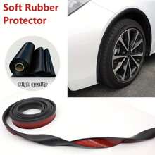 1pc Matte PVC Wheel Arch Guard, Scratch And Collision Protective Strip, Front Collision Protective Strip, Car Scratch Protector, Car Protective Sticker