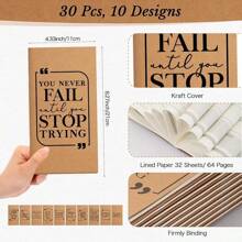 30 Pcs Employee Appreciation Gifts Bulk Planners 2025 Pocket Calendars Undated To Do List Weekly Goals Inspirational Notepads For Volunteer Secretaries Teacher Team(Inspirational) - Inspirational - View 2