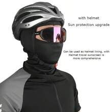 Balaclava Cycling Caps For Men Bicycle Travel Quick Dry Dustproof Face Cover Sun Protection Hat Windproof Sports Hood Ski Mask - Black - View 3