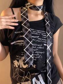 1pc Plaid/Striped Slim Skinny Tie, Suitable For Casual Street Wear, With Varied Patterns For Dress For Christmas Decor - Multicolor - View 18