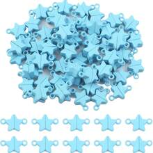 20pcs Magnetic Alloy Heart Shaped Keychains, Couple Set, Romantic Valentine's Day Small Gift, Key And Bag Charm - Star Magnetic Buckle - View 9