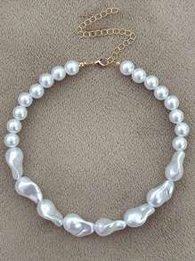 A Simple Baroque Faux Pearl Ladies With Everything Elegant Collars - Beaded Necklace - View 10
