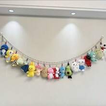 1 套动物玩具收纳吊床大号玩偶角落填充动物收纳装饰品 - 可爱悬挂毛绒玩具网儿童婴儿育儿室卧室房间装饰 - 彩色 - 查看 4