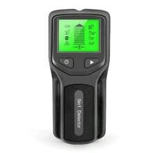 Backlit 5-In-1 Wall Scanner - Stud Finder For Wood, Metal & Live AC Wire Detection - Battery Powered (Batteries Not Included)