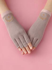 女士半指防晒手套，防紫外线，防滑，透气，露指设计适合春夏季骑行、驾驶，轻便